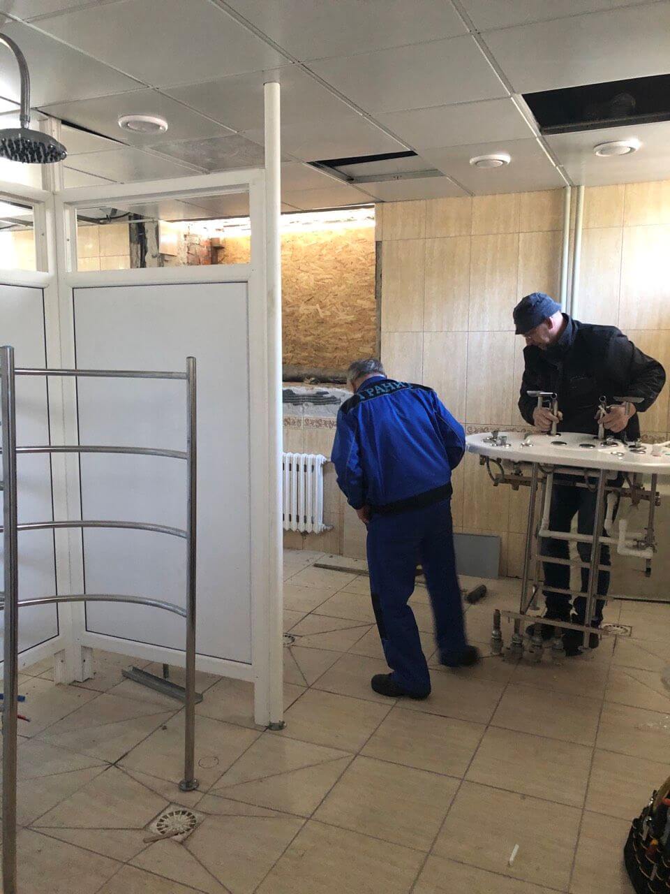 Циркулярный душ, душ Шарко и ванна водолечебная для подводного душ-массажа